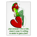 VALENTINE SORRY NO JERK cards by cabinfeverdavid VALENTINE SORRY NO JERK cards