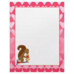 Valentine squirrel 2 letterhead template