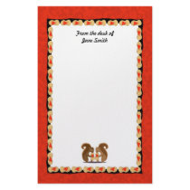 Valentine squirrels 1 stationery design