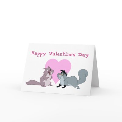 Valentine Squirrels Card by adrianropp