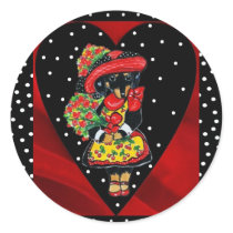 Valentine Sticker by Dachshunds_by_Joanne Valentine Sticker