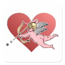 Valentine Square Stickers