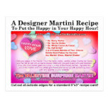 Valentine Surprise Martini Recipe Postcard