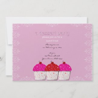 Valentine Sweet Cupcake Invitation invitation