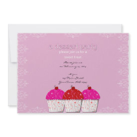 Valentine Sweet Cupcake Invitation invitation