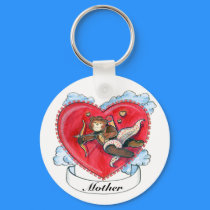 Valentine Tattoo Keychain