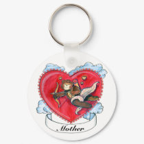 Valentine Tattoo Keychain