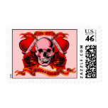 Valentine Tattoo Skull Heart Postage