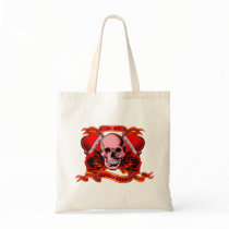 Valentine Tattoo Skull Hearts Canvas Bags