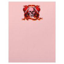 Valentine Tattoo Skull Hearts Letterhead