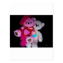 valentine teddy bear Photo 9851 Postcard