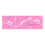 Valentine Thank You Tags Business Card Template