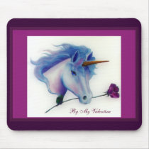 Valentine Unicorn Customizable Mousepads