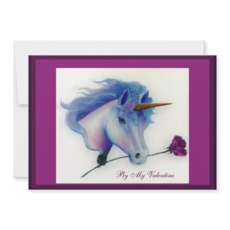 Valentine Unicorn Invites invitation