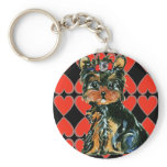 Valentine Yorkie Poo keychains