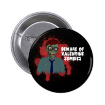 Valentine Zombies Button
