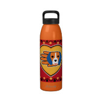 Valentine's Beagle bottle Reusable Water Bottles
