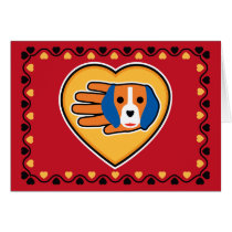 Valentine's Beagle card