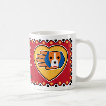 Valentine's Beagle mug