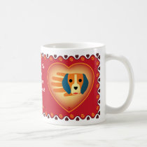 Valentine's Beagle mug