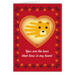 Valentine's Bear card