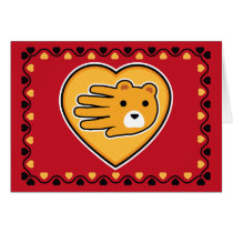 Valentine's Bear card