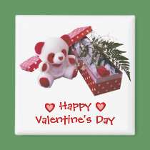 Valentine's Bear Magnet by elenaind Valentine's Bear Magnet
