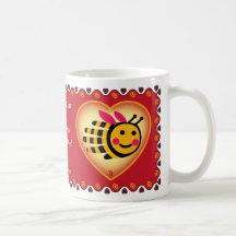 Valentine's Bee mug