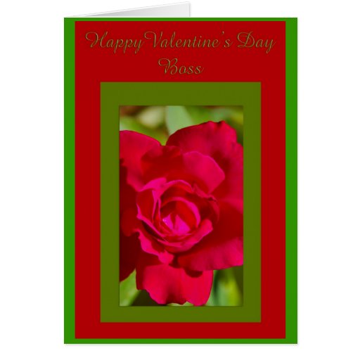 Valentine's Boss Card Zazzle