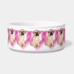 Valentine's bullmastiff dog bowl