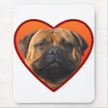 Valentine's bullmastiff dog mousepads