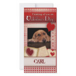 Valentine's card from the dog photo card template