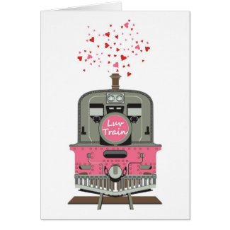 Valentine's Card - Luv Train