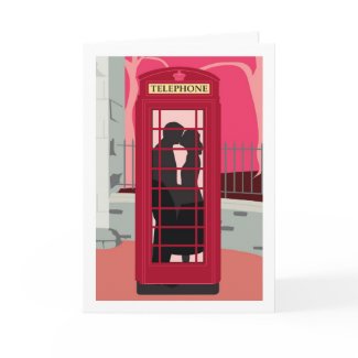 Valentine's Card - Phone Booth card