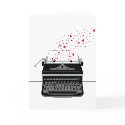 Valentine's Card - Retro Typewriter