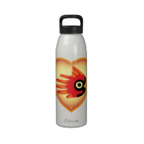 Valentine's Cardinal Bottle Water Bottle