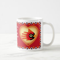 Valentine's Cardinal mug
