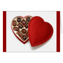 Valentine's Chocolates Greeting Cards