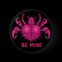 Valentine's Crab Louse buttons