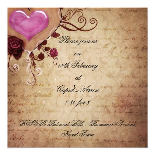 Valentine's Day Ball Invitation (front side)