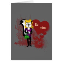 Valentines Day Be Mine Greeting Card