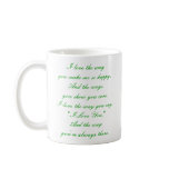 Valentine's Day Beautiful Poem Hearts and Roses mugs