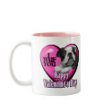 Valentines Day Boston Terrier mugs by DogsByDezign Valentines Day Boston Terrier mugs