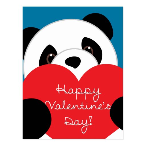 valentines day panda s day boy panda postcard zazzle valentines day panda s day boy panda postcard zazzle