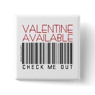 Valentine's Day Button/Pin (1) - Check Me Out button