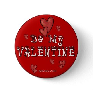Valentine's Day Buttons/Pins (2) button