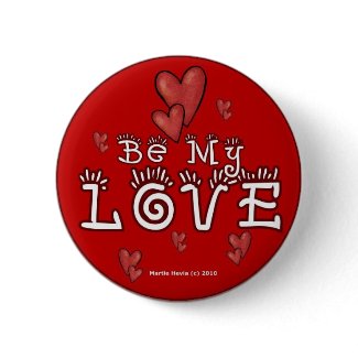 Valentine's Day Buttons/Pins (3) button