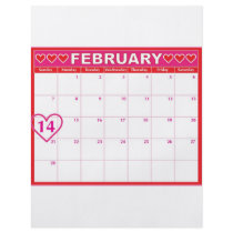 Valentines Day Calendar flyers by mariabellimages Valentines Day Calendar flyers