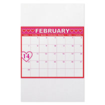 Valentines Day Calendar stationery by mariabellimages Valentines Day Calendar stationery