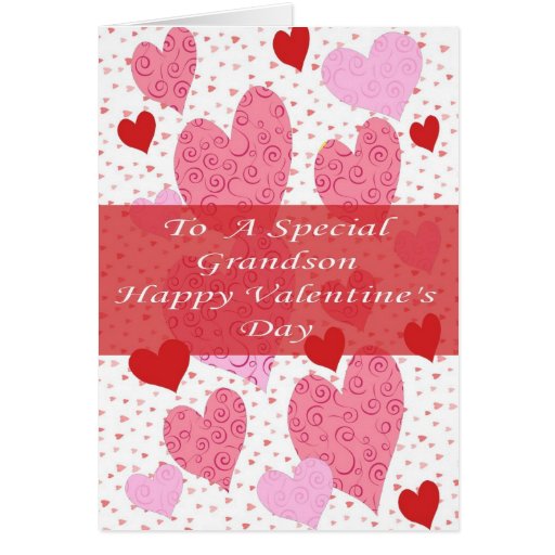 Valentine s Day Card For Grandson Zazzle